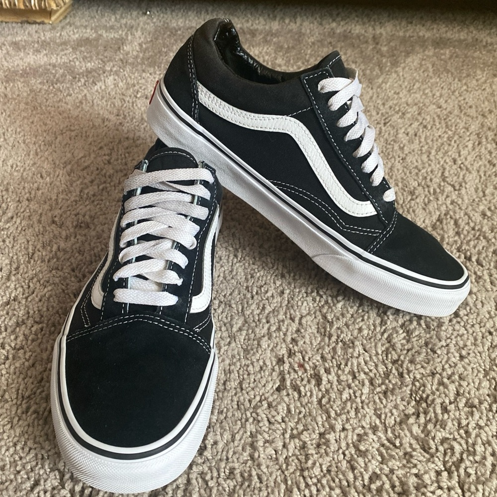 ❤️SOLD@mercari❤️Vans off the wall Oldskool sk8 Black and White suede Sneakers - Picture 15 of 17
